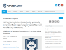 Tablet Screenshot of mafiasecurity.com